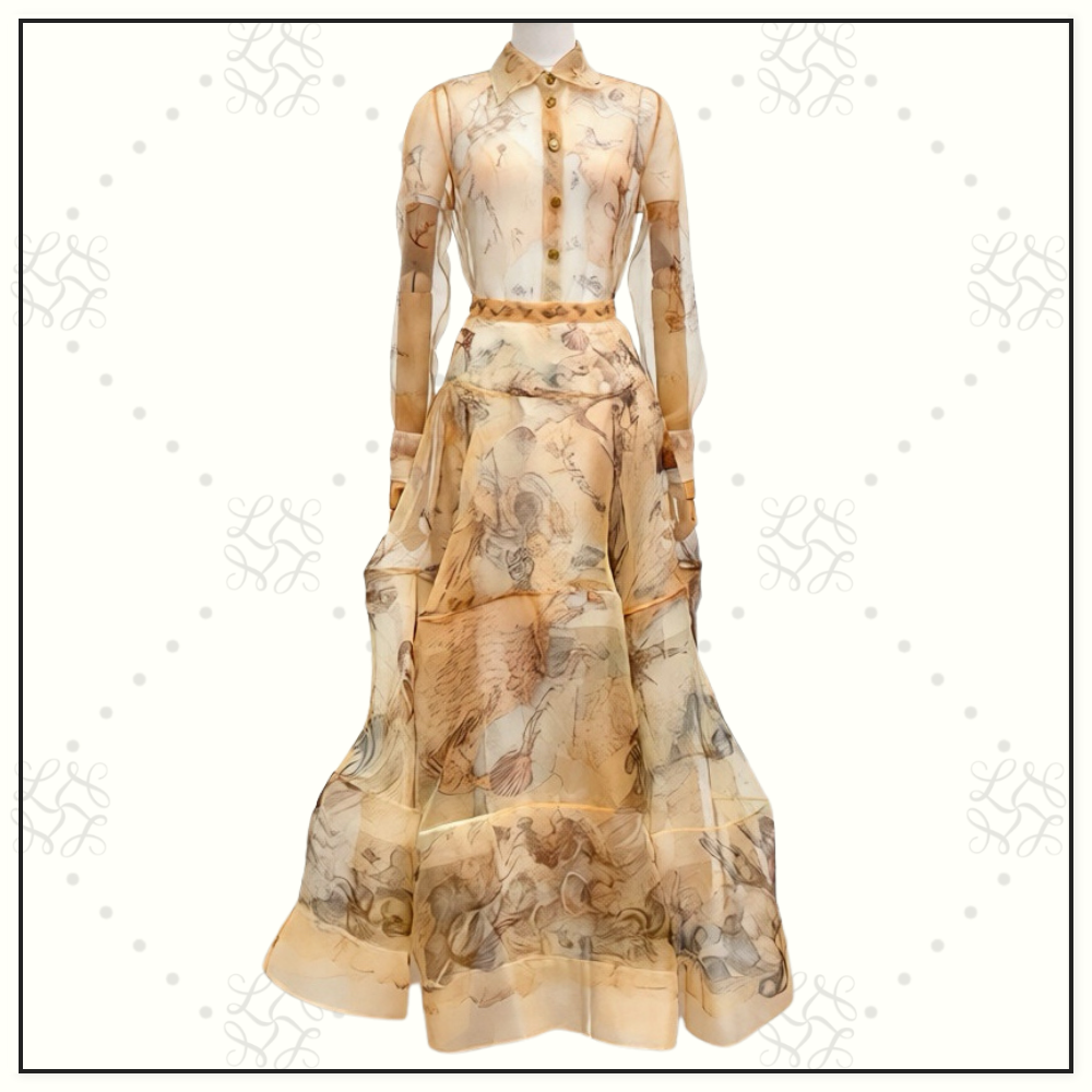 REBELLION BODY SHIRT & LANTERN MAXI SKIRT