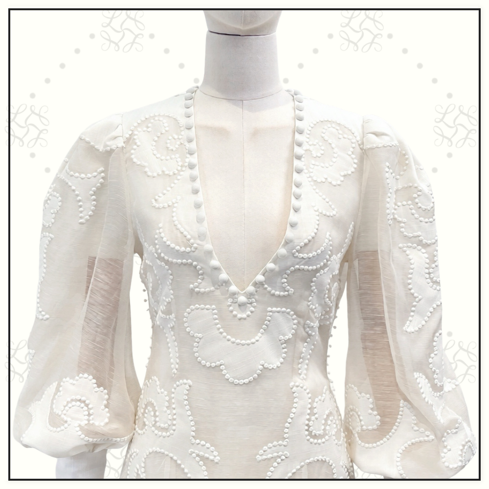 RADIATE APPLIQUÉ FLIP MINI DRESS