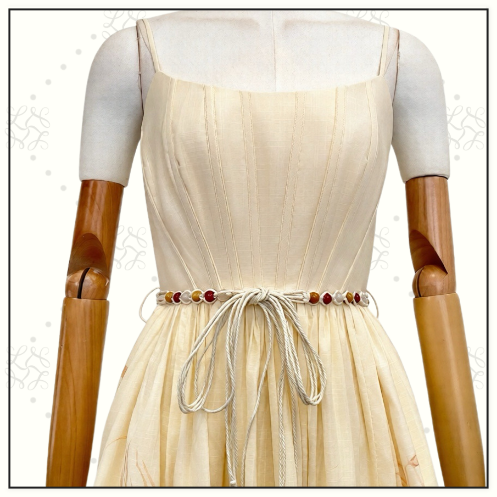 WANDERLUST CORSET MIDI DRESS