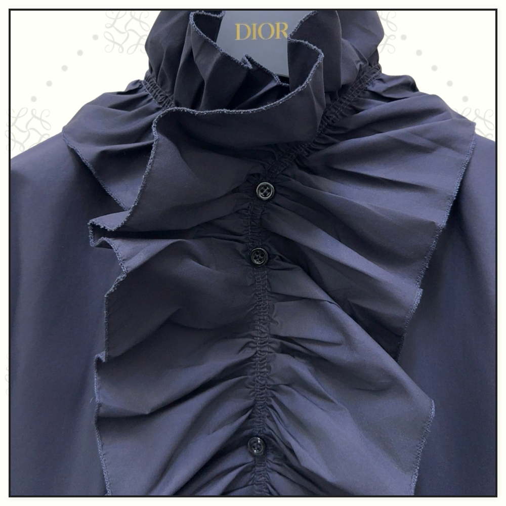 REMOVABLE RUFFLED COLLAR DRESS