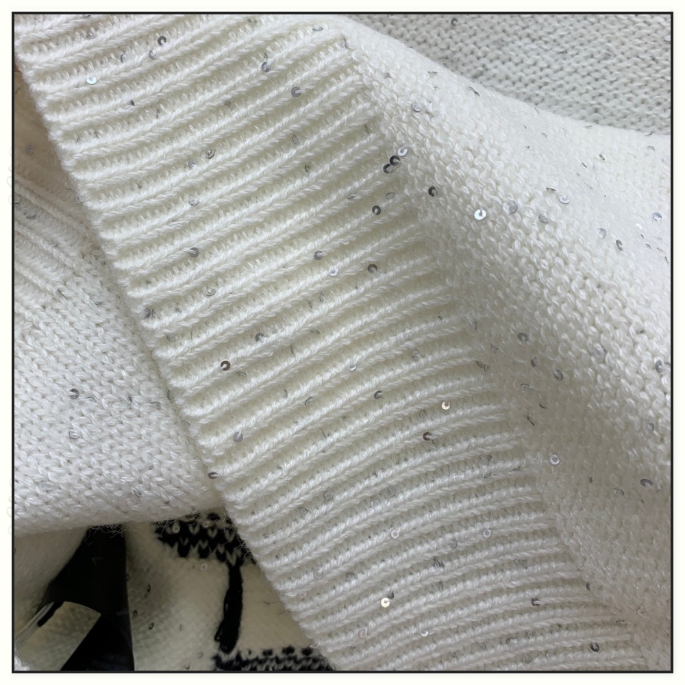 STRIPE SEQUIN CARDIGAN