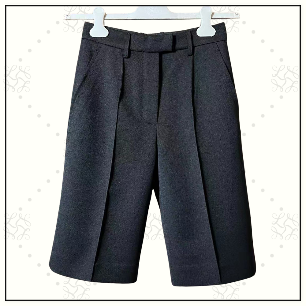 HIGH WAISTED WOOL BLEND SHORT