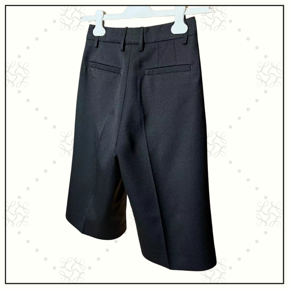 HIGH WAISTED WOOL BLEND SHORT