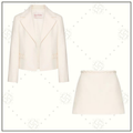 CREPE COUTURE JACKET & MINI SKIRT