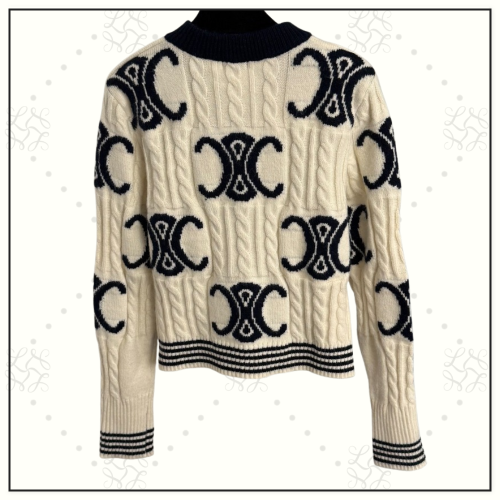 FINE WOOL TRIOMPHE CARDIGAN