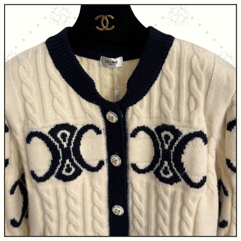 FINE WOOL TRIOMPHE CARDIGAN