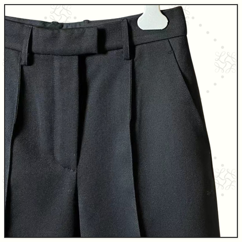 HIGH WAISTED WOOL BLEND SHORT