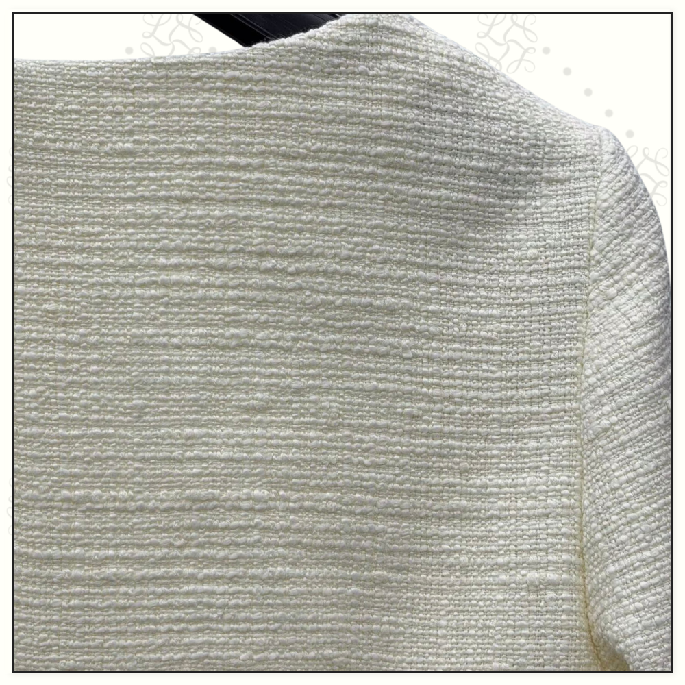 BOW DETAIL WOOL BLEND JACKET & SKIRT