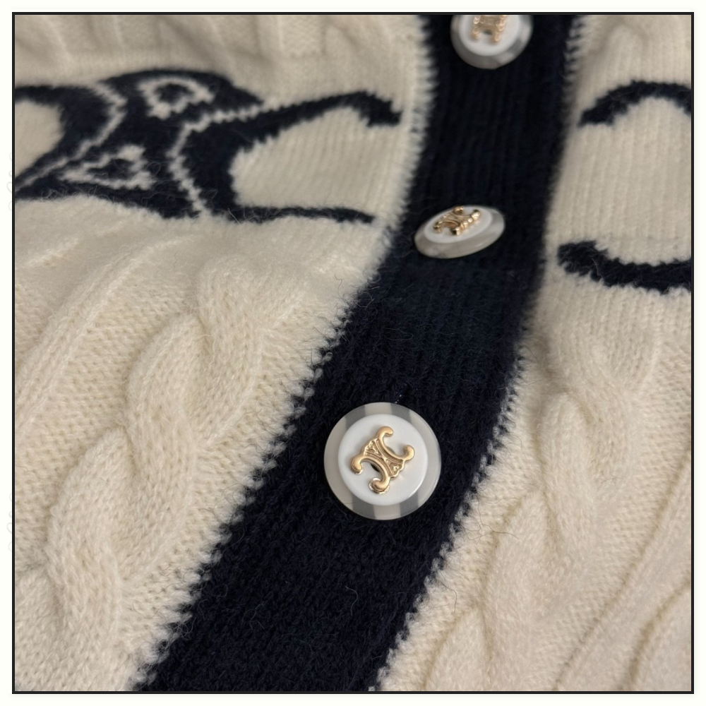 FINE WOOL TRIOMPHE CARDIGAN