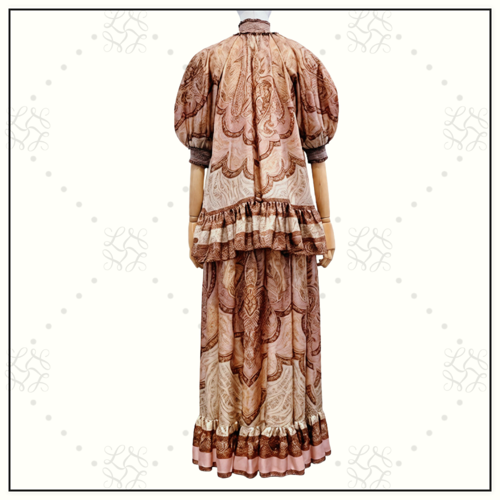 WANDERLUST FRILL BLOUSE & MAXI SKIRT