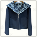 CASHMERE DOUBLE SIDE HOODED JACKET