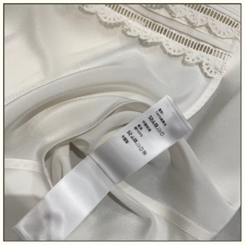 SILK CREPE FRILLED ROMY SHIRT