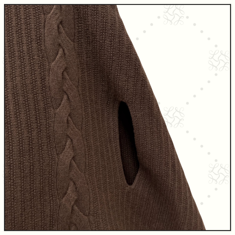 WOOL HIGH NECK PONCHO