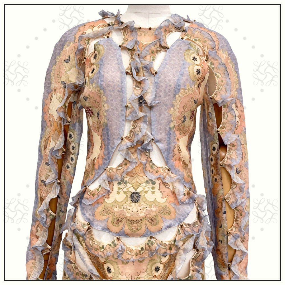 REBELLION SCALLOP MAXI DRESS