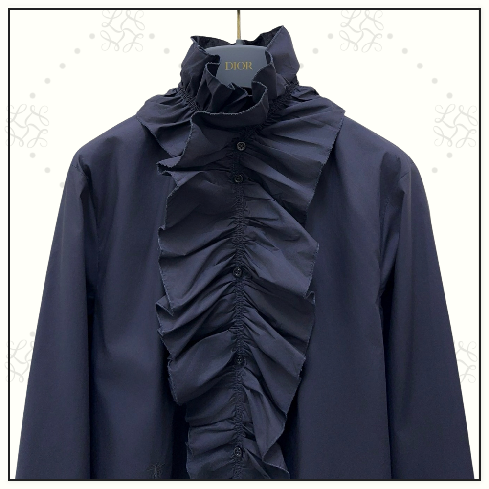 REMOVABLE RUFFLED COLLAR DRESS