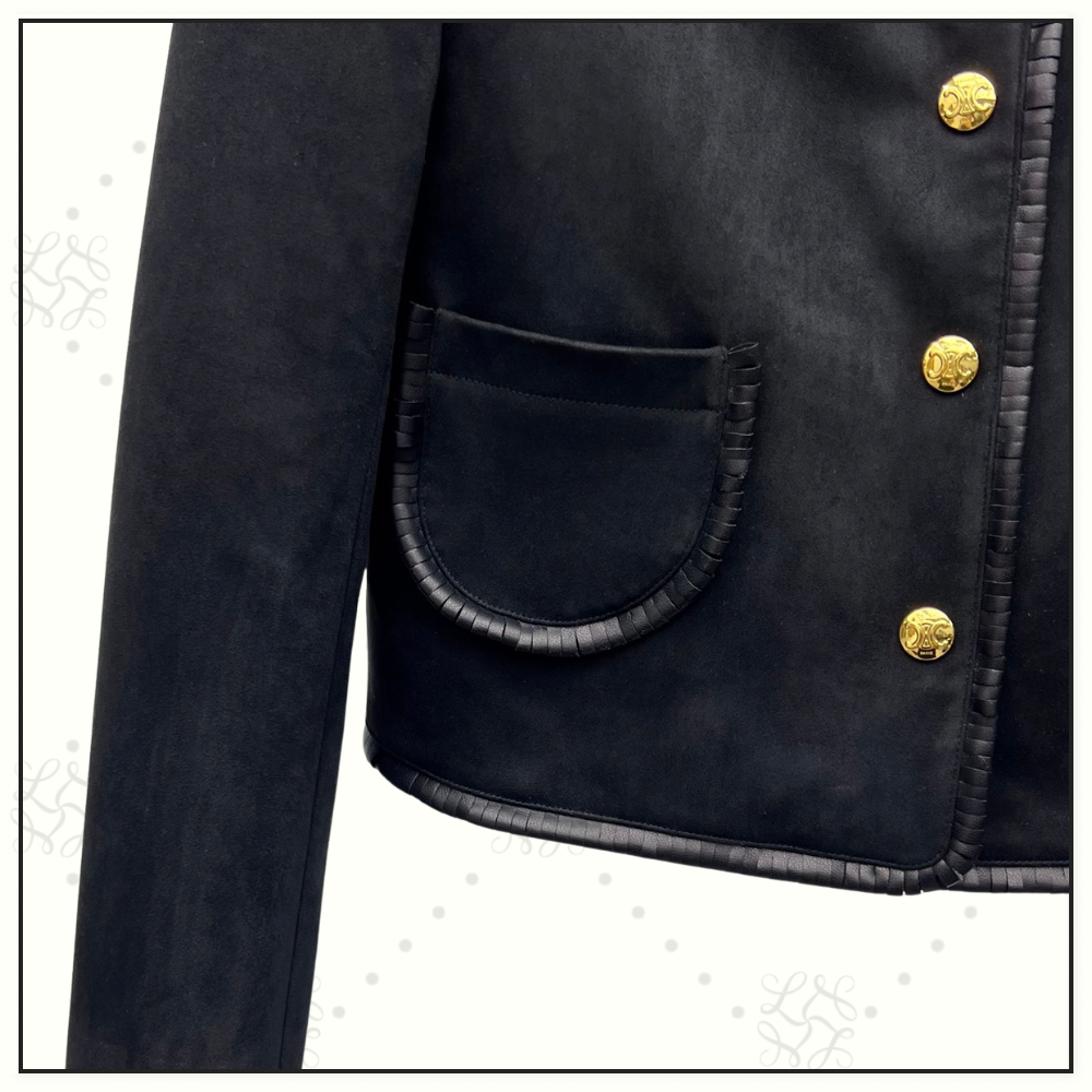 SUEDE JACKET & MINI SKIRT