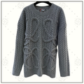 ANAGRAM WOOL CABLE KNIT SWEATER