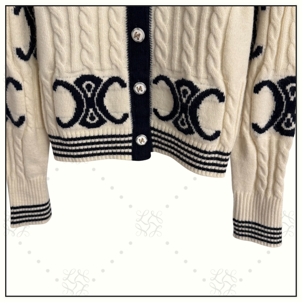 FINE WOOL TRIOMPHE CARDIGAN