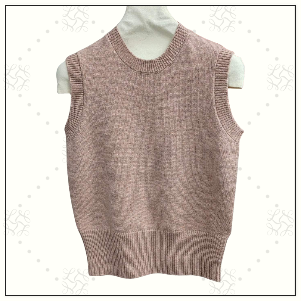CASHMERE LINEN ROSE ISLAND TOP