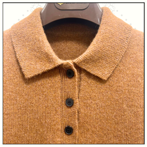 DRUMOAK VIRGIN WOOL POLO SHIRT