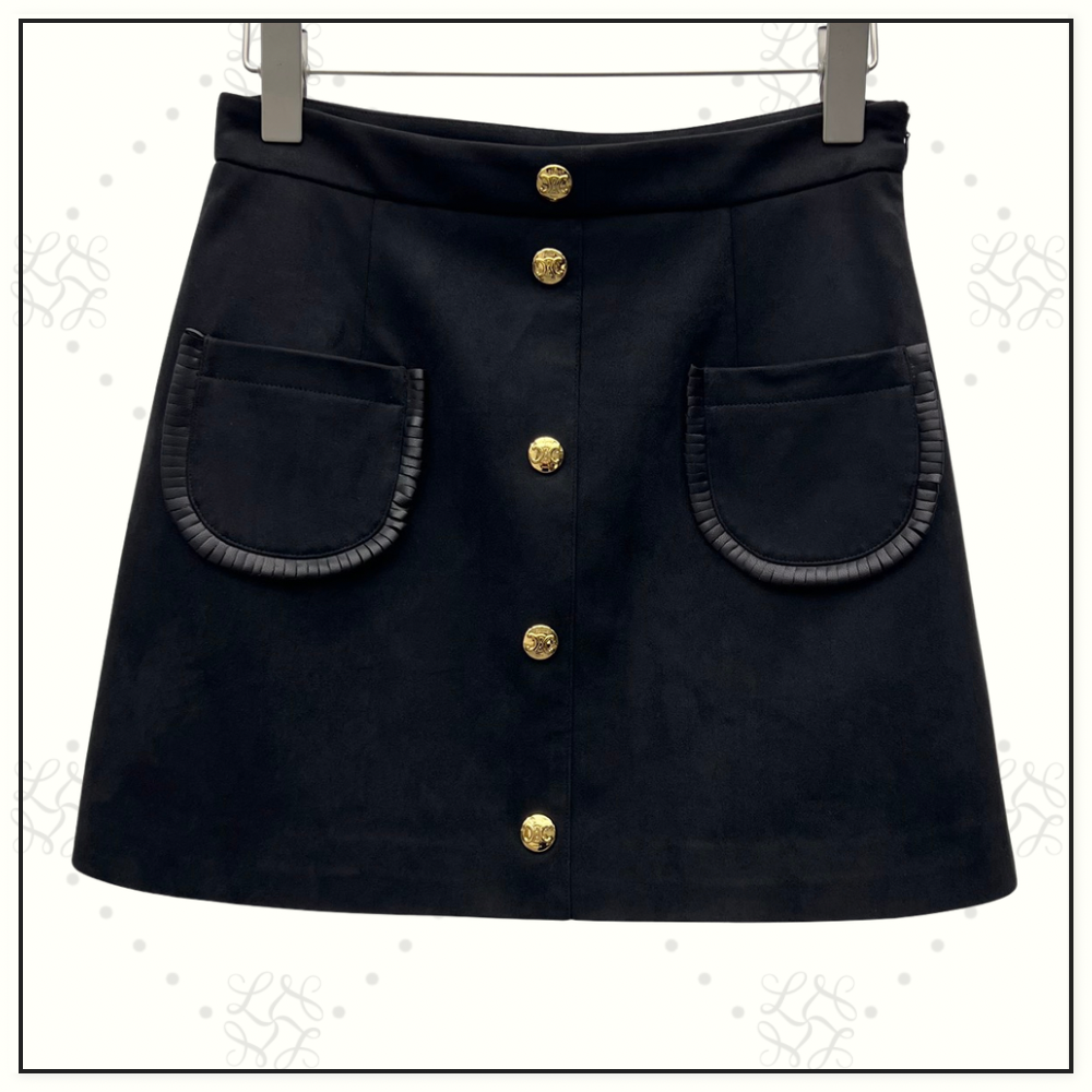 SUEDE JACKET & MINI SKIRT