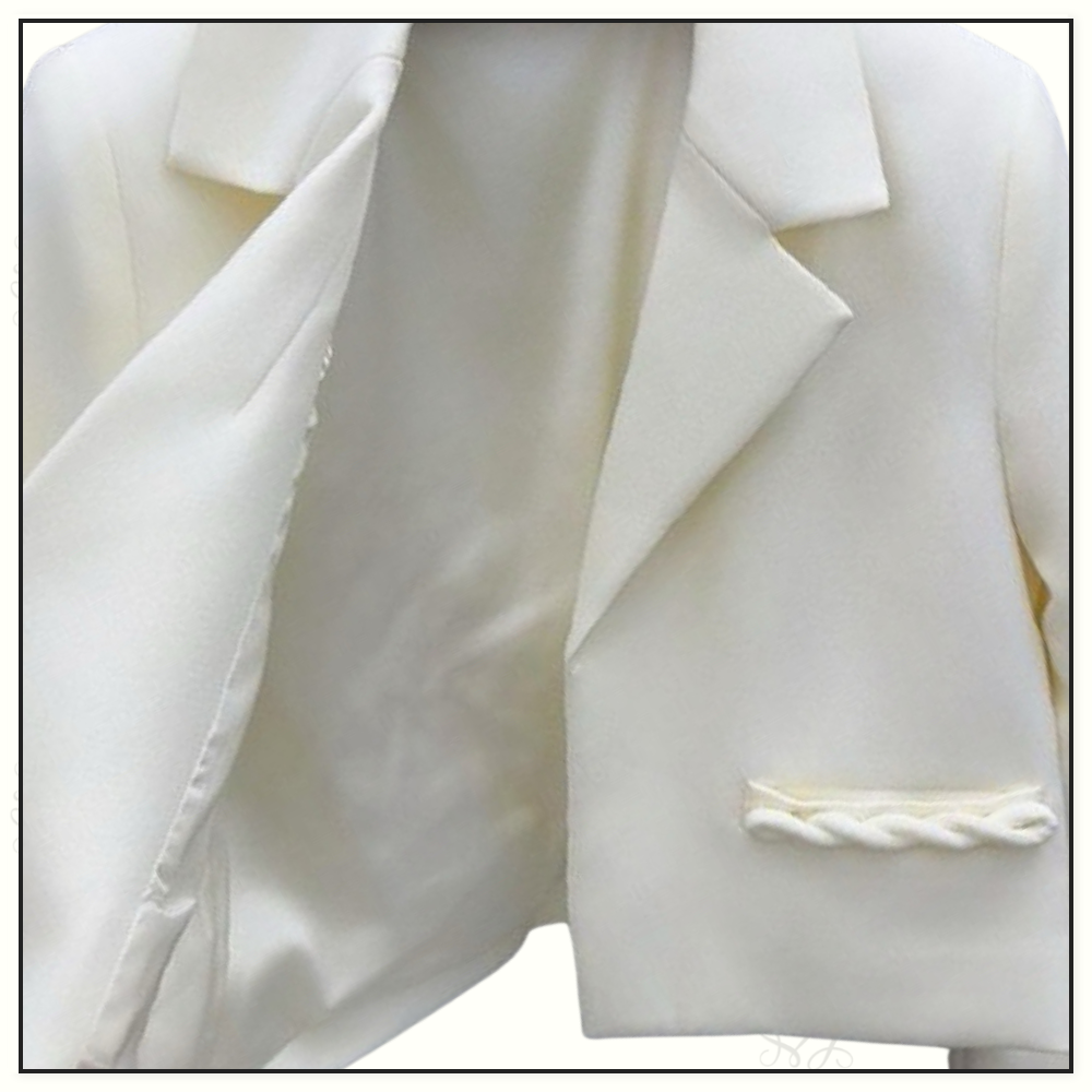 CREPE COUTURE JACKET & MINI SKIRT