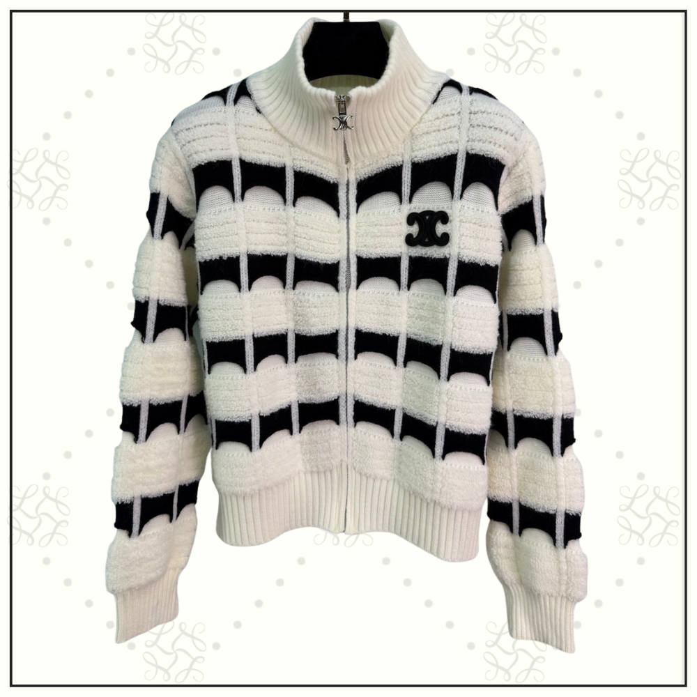 CASHMERE SILK TRIOMPHE CARDIGAN