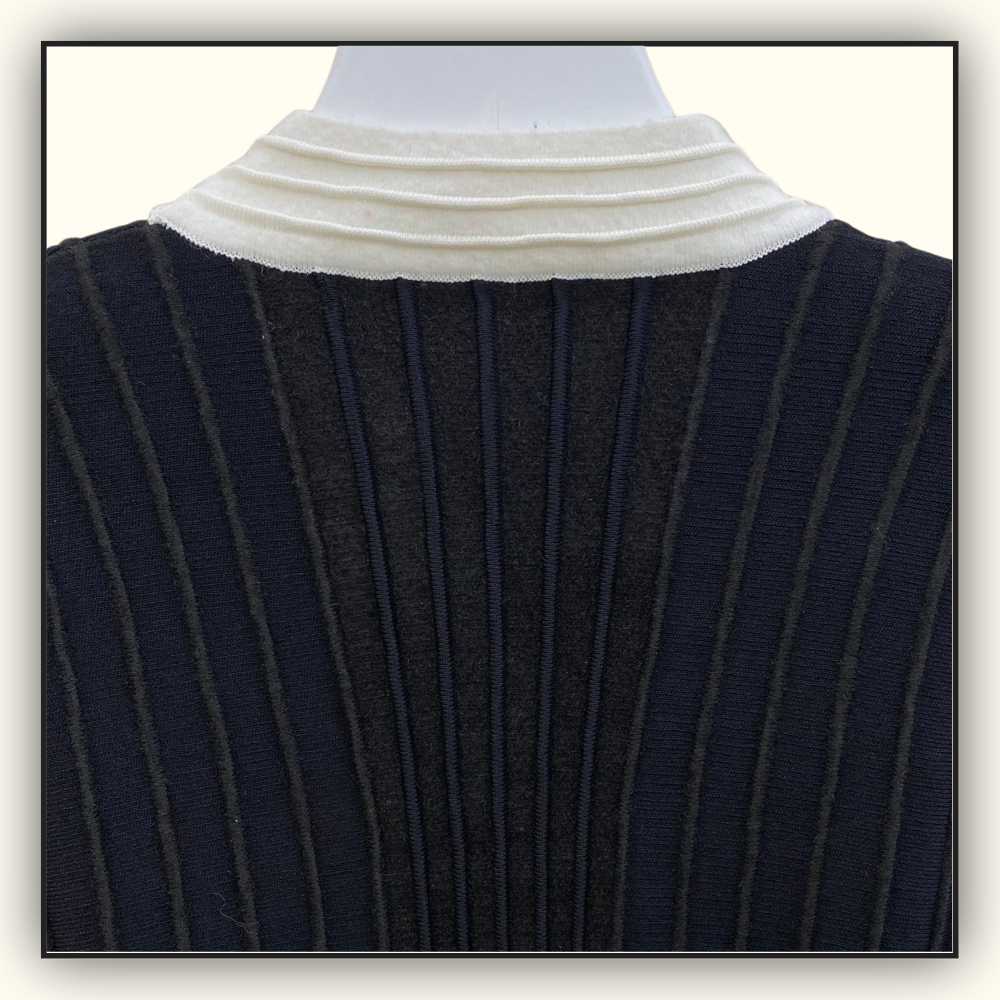 RIB KNIT PEPLUM CARDIGAN & MINI SKIRT