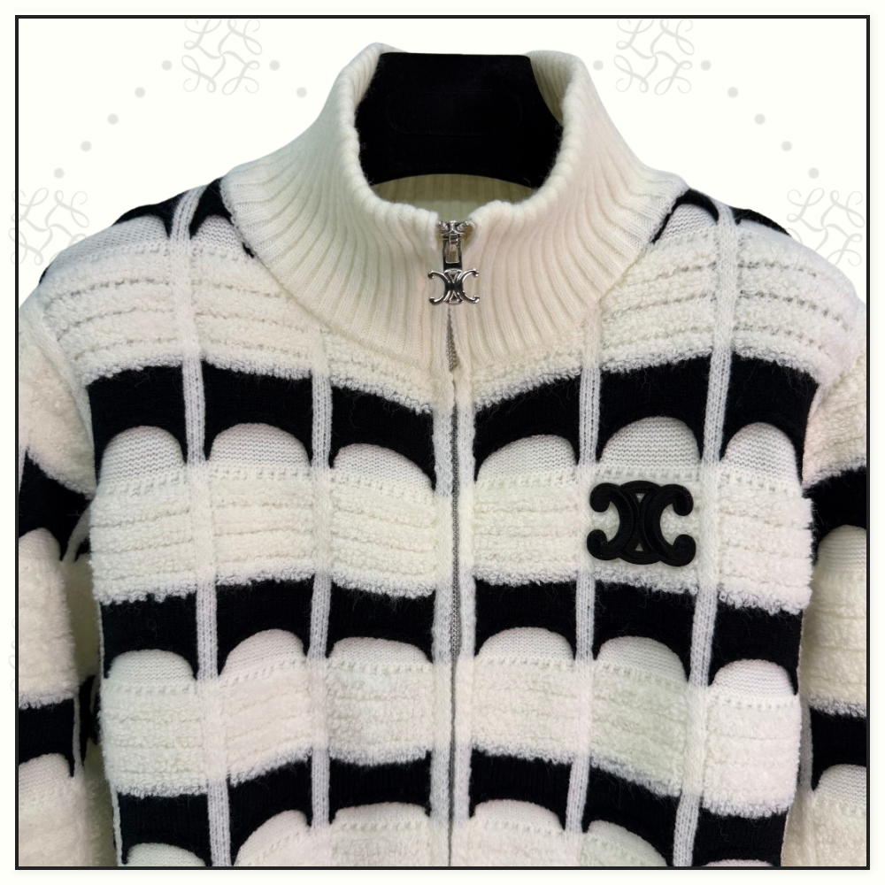 CASHMERE SILK TRIOMPHE CARDIGAN