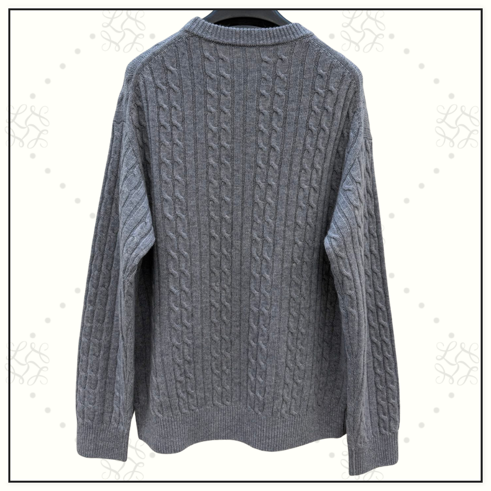 CABLE KNIT CASHMERE PULLOVER