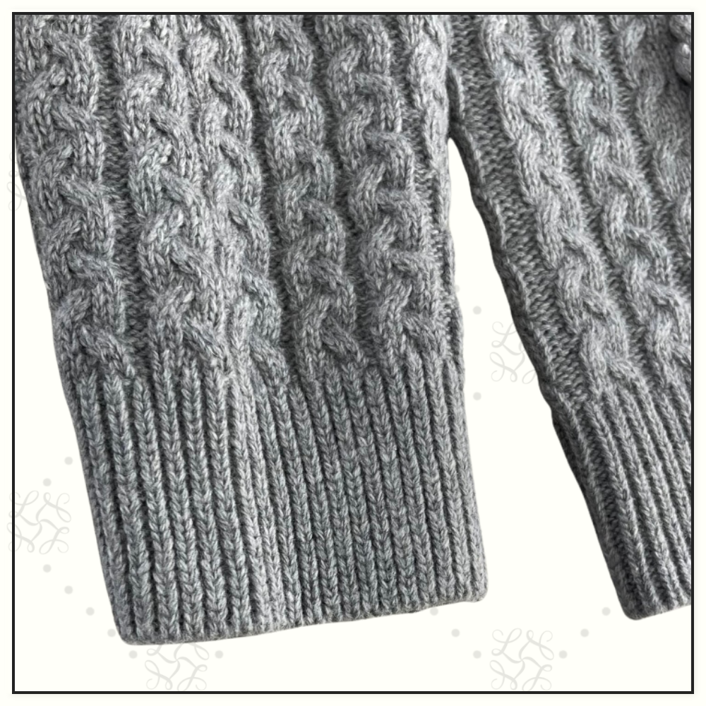 ANAGRAM WOOL CABLE KNIT SWEATER
