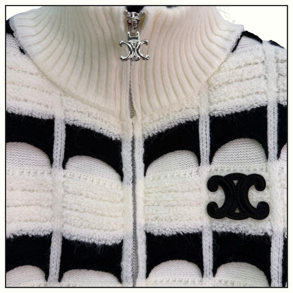 CASHMERE SILK TRIOMPHE CARDIGAN