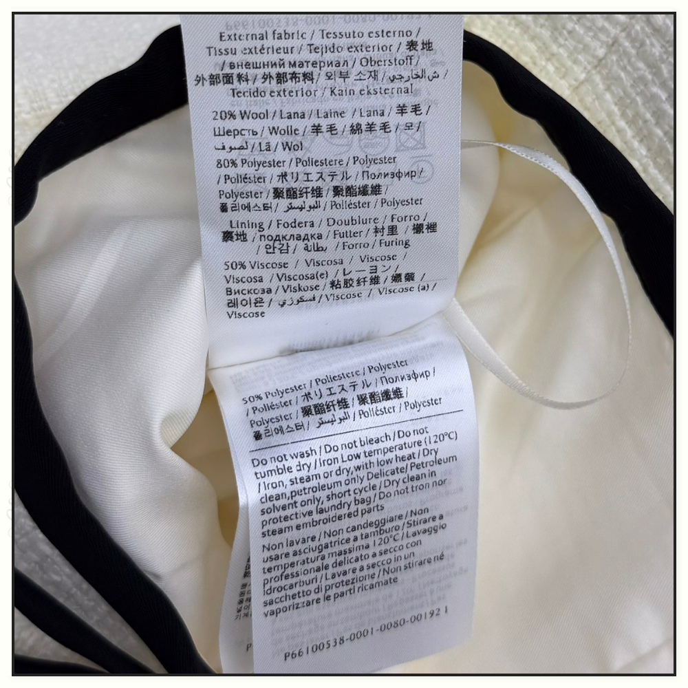 BOW DETAIL WOOL BLEND JACKET & SKIRT