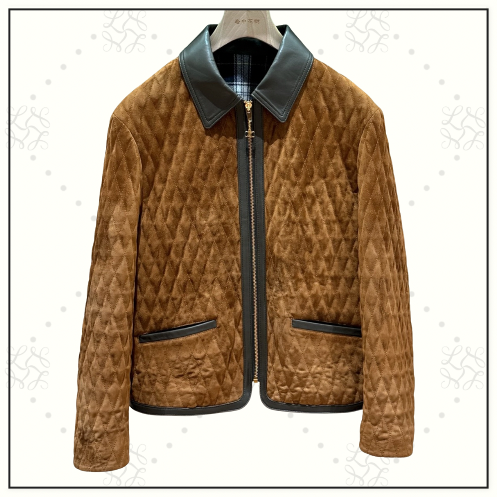 SUEDE QUILTED JACKET