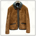 SUEDE QUILTED JACKET