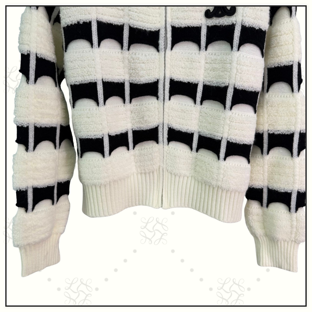 CASHMERE SILK TRIOMPHE CARDIGAN