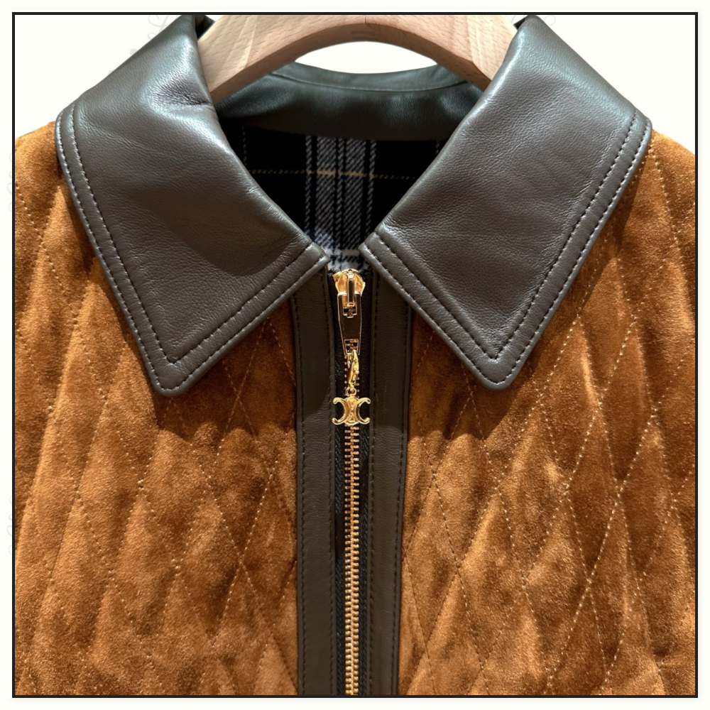 SUEDE QUILTED JACKET