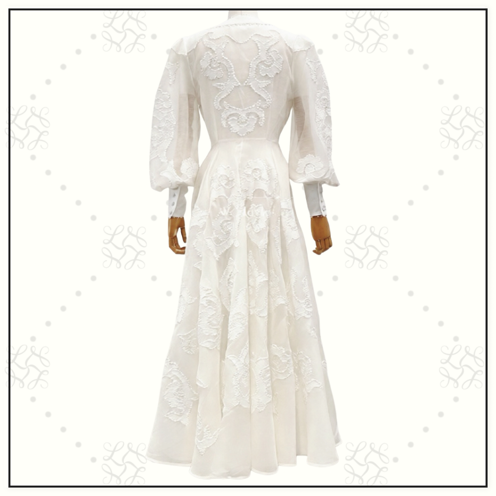 RADIATE APPLIQUÉ FLIP MAXI DRESS