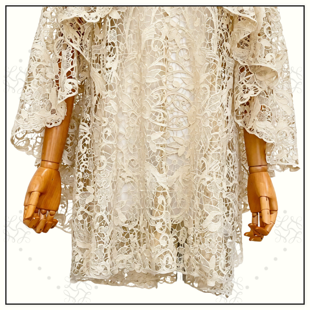 MEMENTO BIRD LACE MINI DRESS