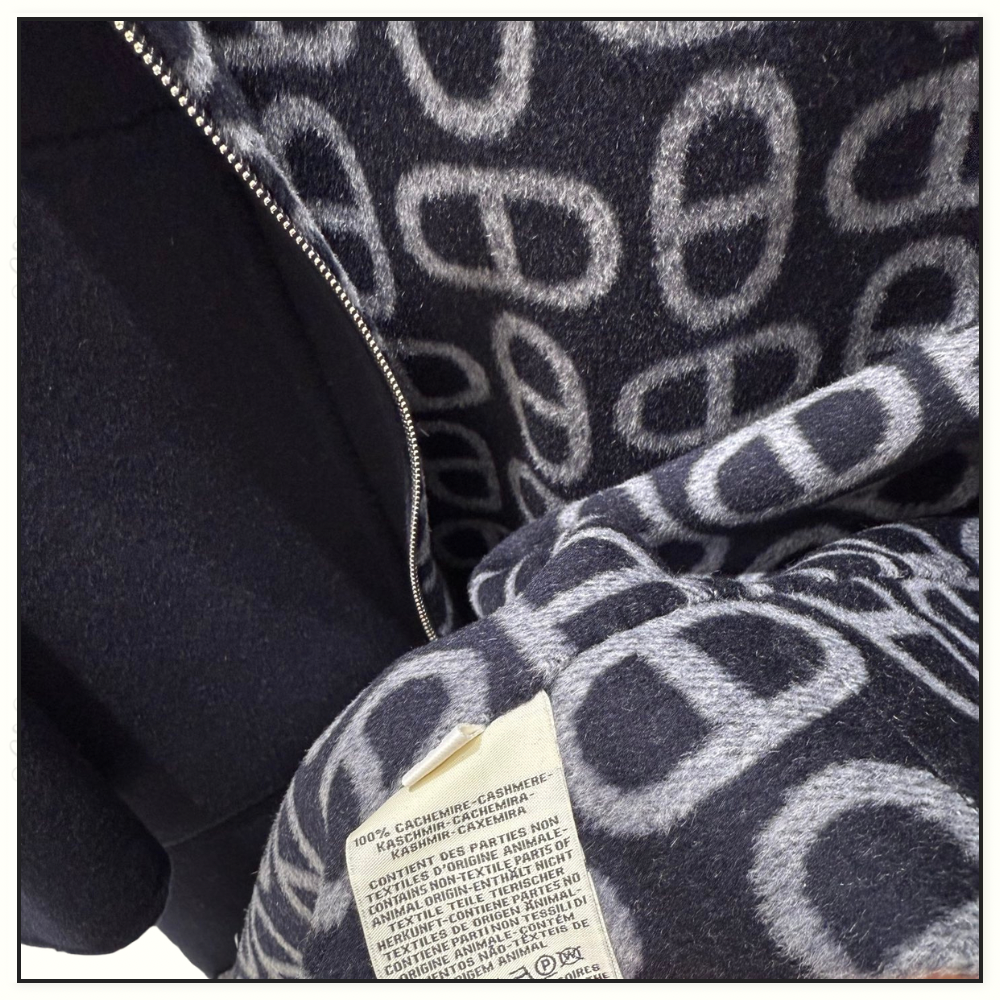 CASHMERE DOUBLE SIDE HOODED JACKET