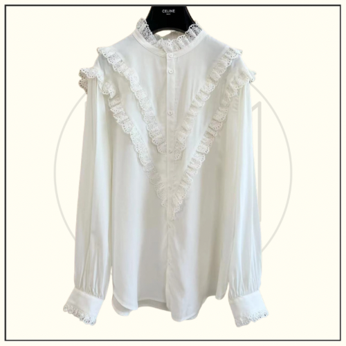 SILK CREPE TOMBOY ROMY SHIRT