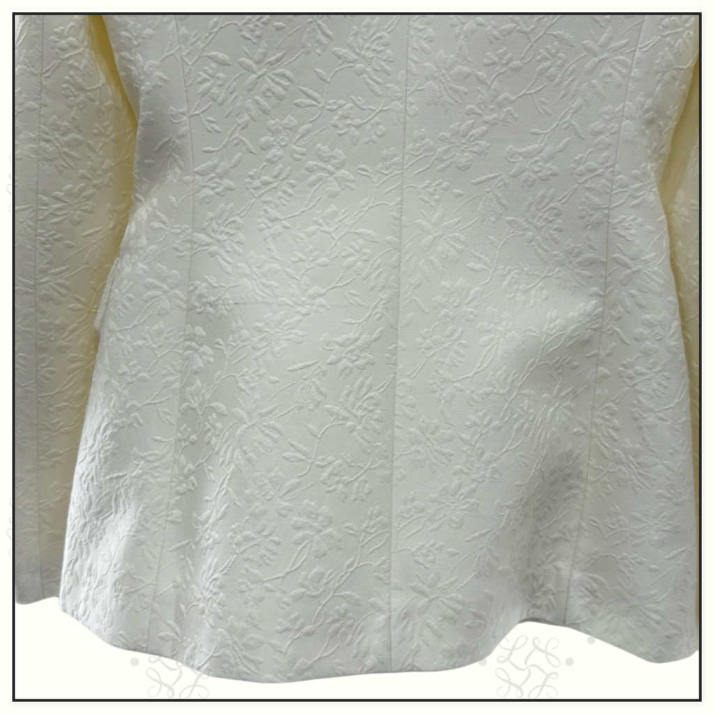 TAILORED JACQUARD BLAZER WITH WAISTCOAT  & TROUSERS