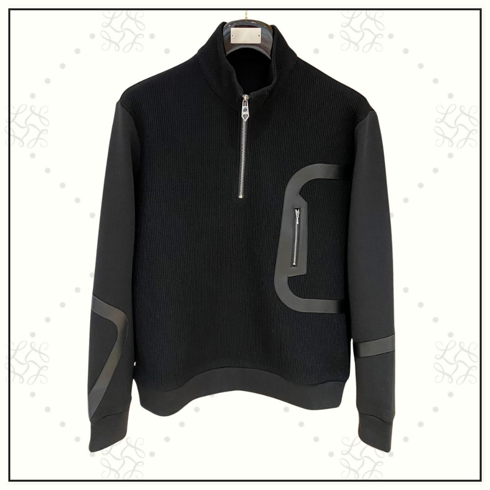 HALF ZIP CASHMERE SWEATER