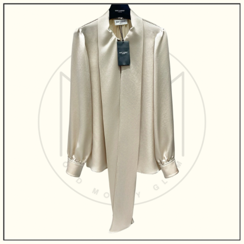 BOW TiE SILK BLOUSE