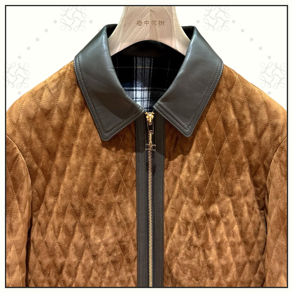 SUEDE QUILTED JACKET