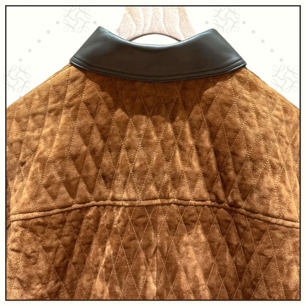 SUEDE QUILTED JACKET