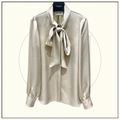 BOW TiE SILK BLOUSE