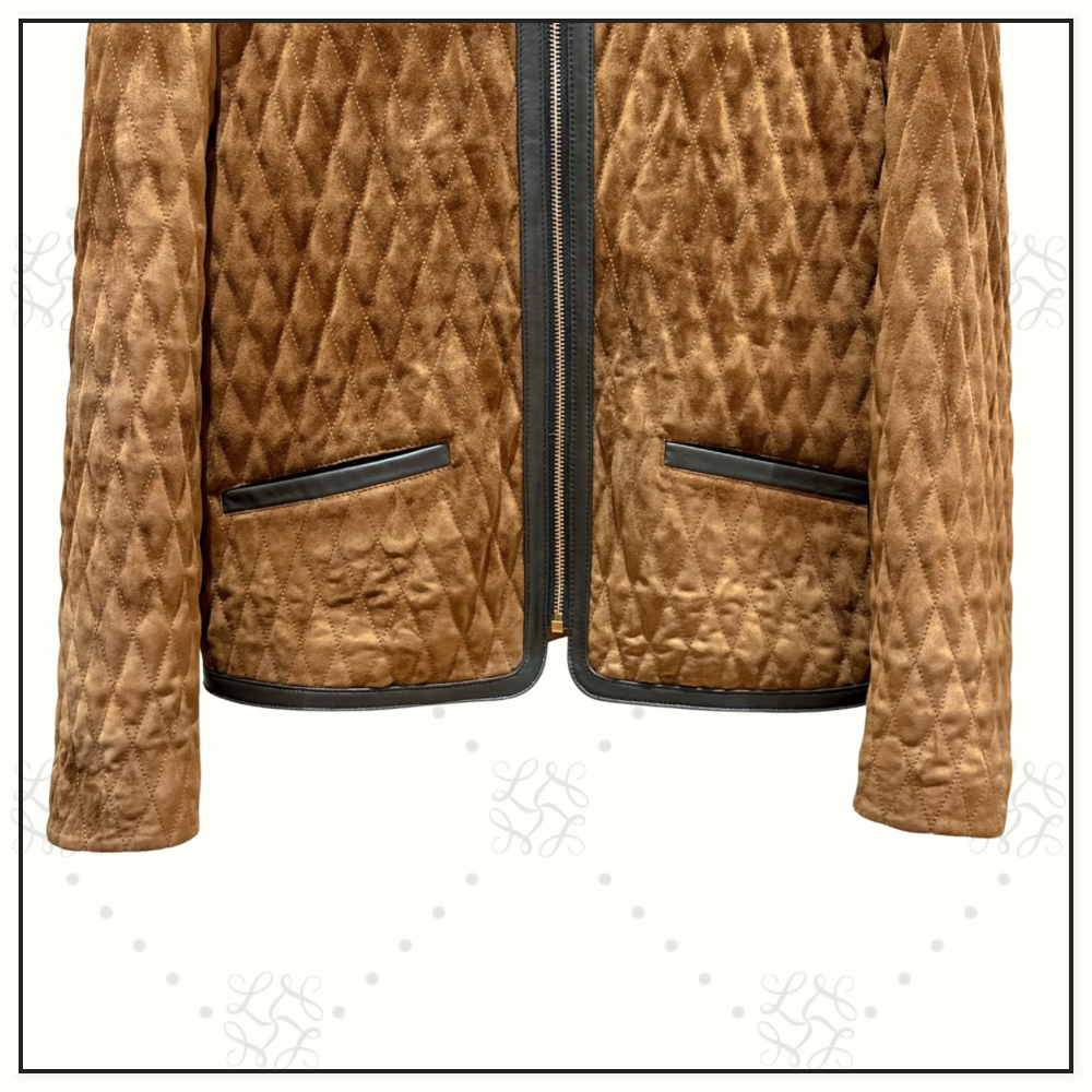 SUEDE QUILTED JACKET