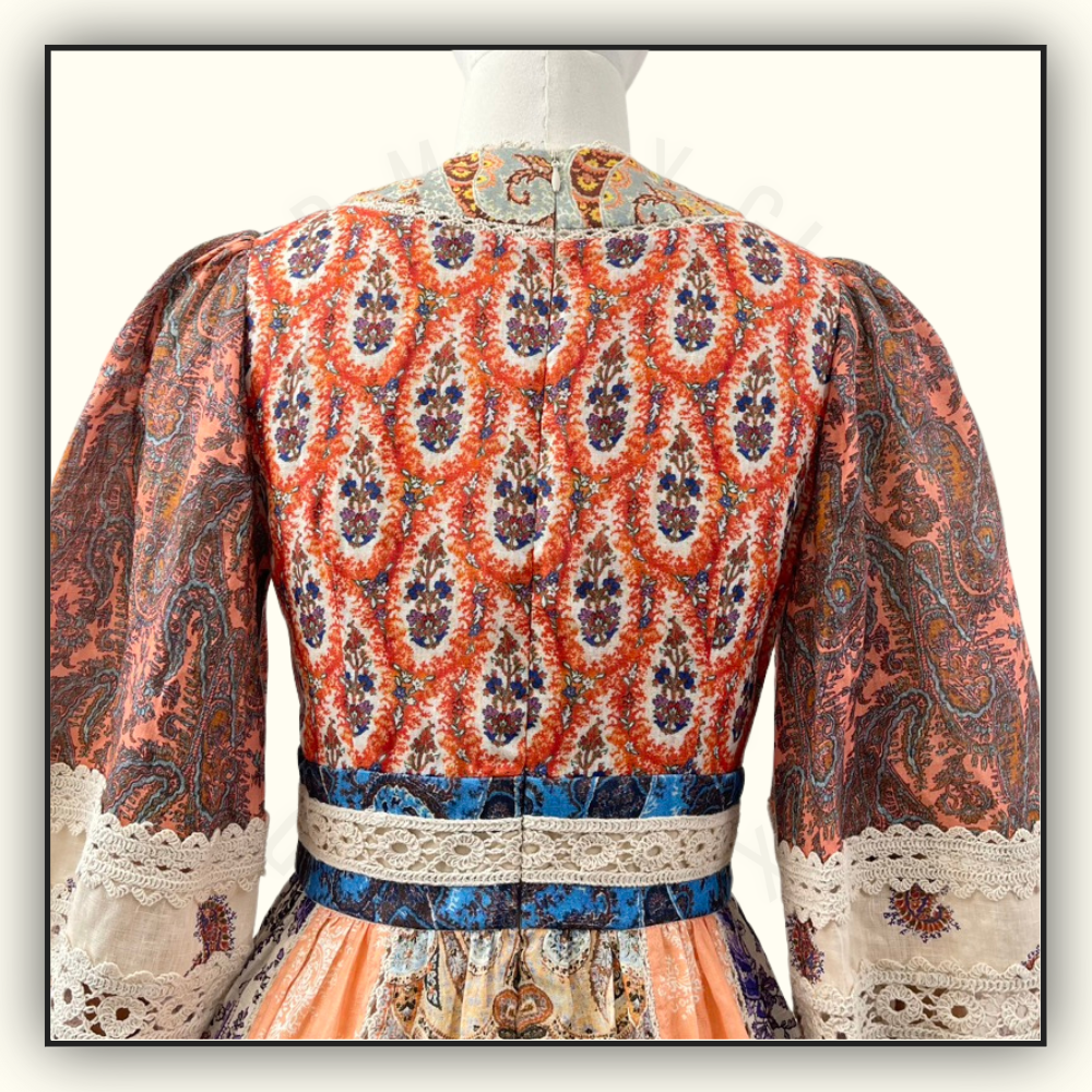 PAISLEY LINEN MINI DRESS