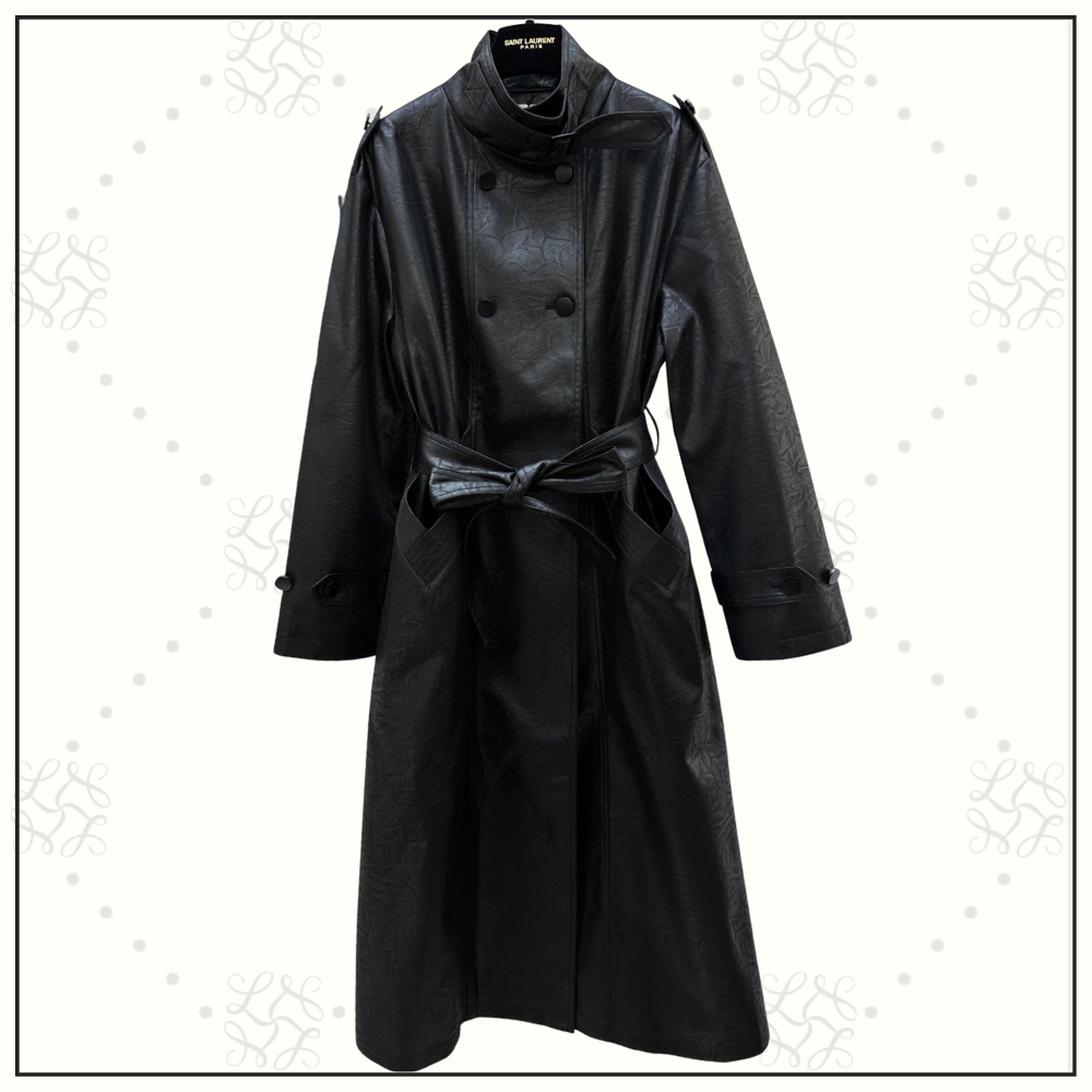 NAPPA LEATHER TRENCH COAT